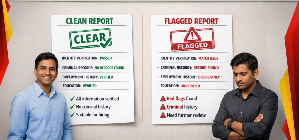 Clean vs. Flagged Background Checks