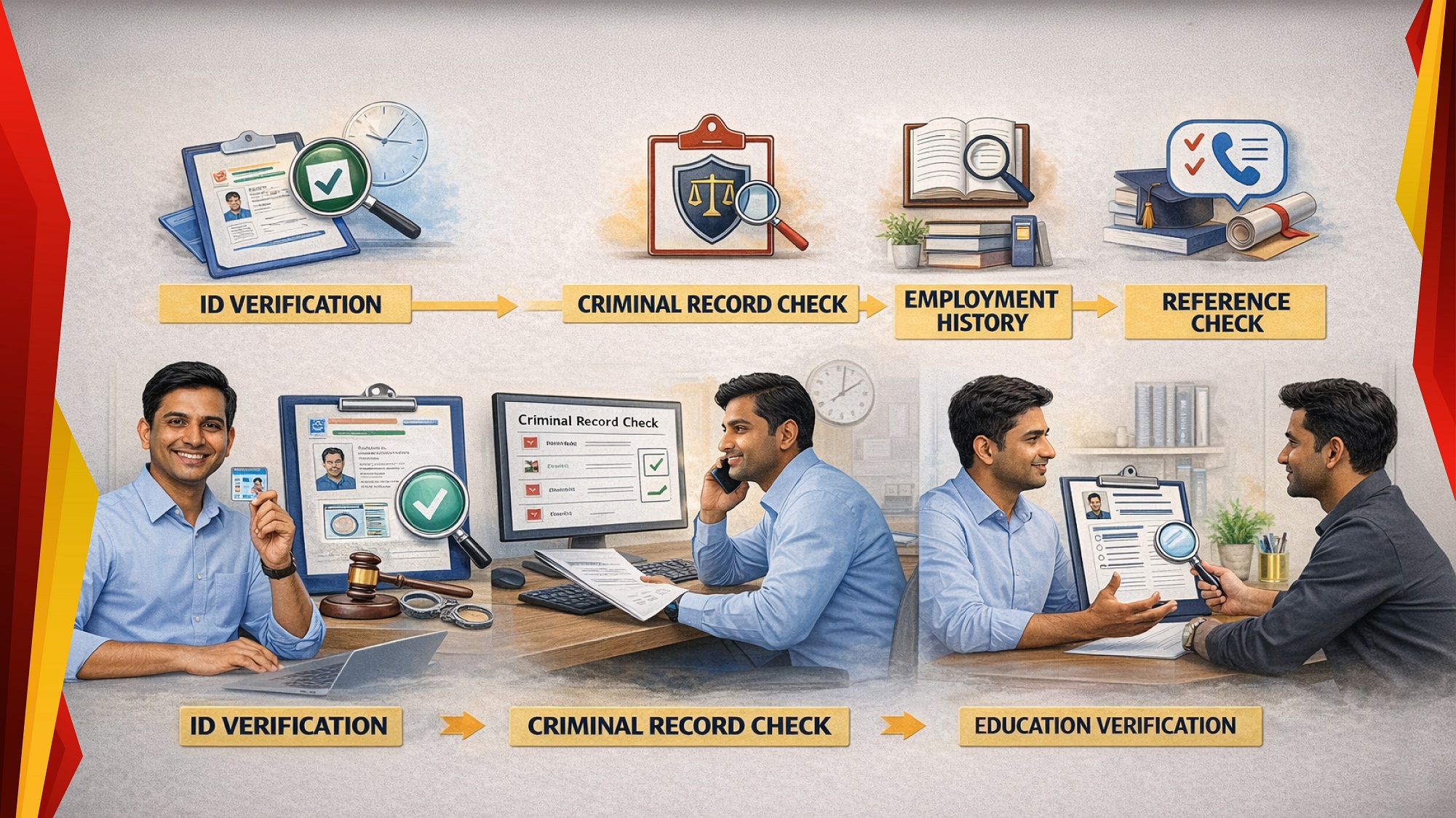 Mach's Background Check Example Clean vs. Flagged Background Checks: Sample Reports